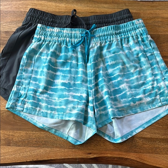 Kanu Surf Blue and Black Athletic Shorts - Picture 1 of 8